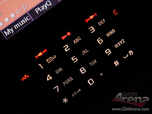 Sony Ericsson W950i - Подсветка клавиатуры