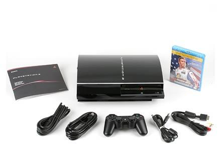 Содержимое коробки 60-Гбайт версии Sony PlayStation 3