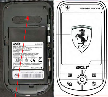 Acer c500 ��������� Ferrari