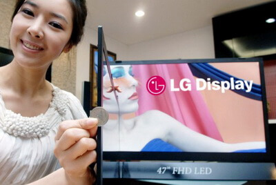 LG Display показала “самые тонкие в мире” LCD телевизоры