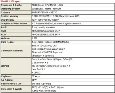 msi_wind12_u230_specifications msi_wind12_u230_specifications