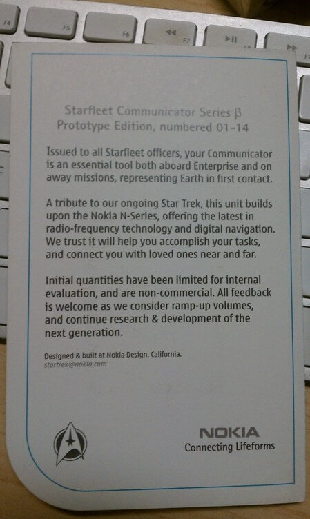 nokia star trek report